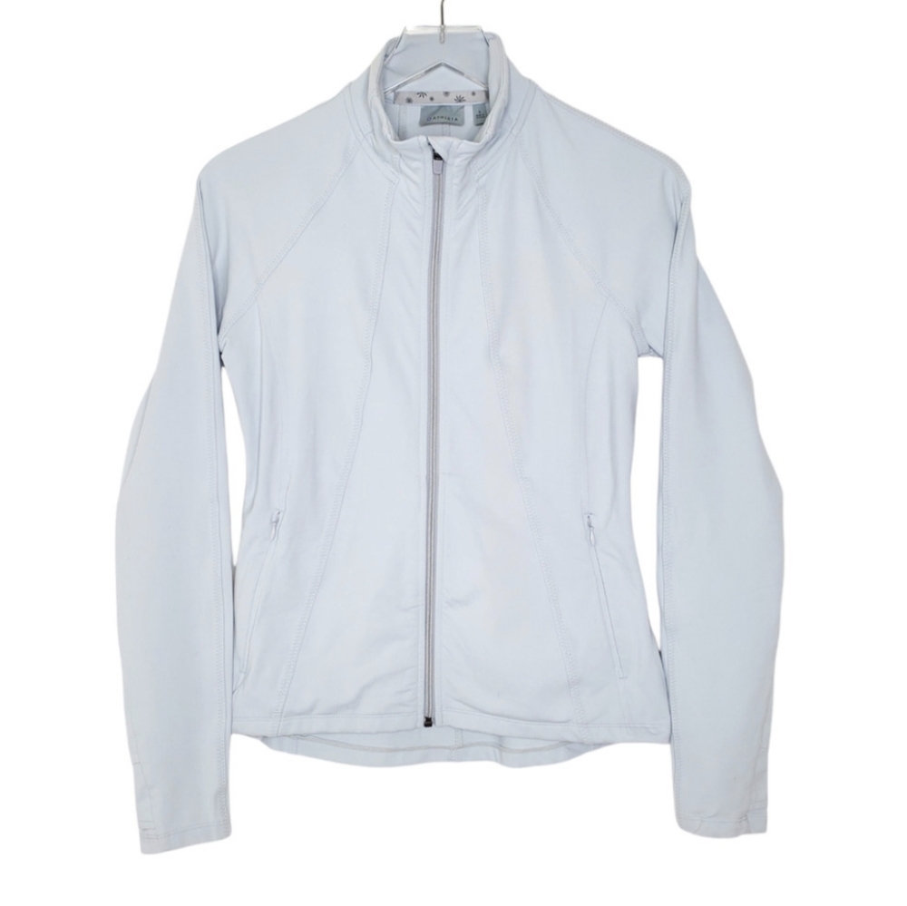 Athleta Hope Track Jacket Moon Gray XXS
